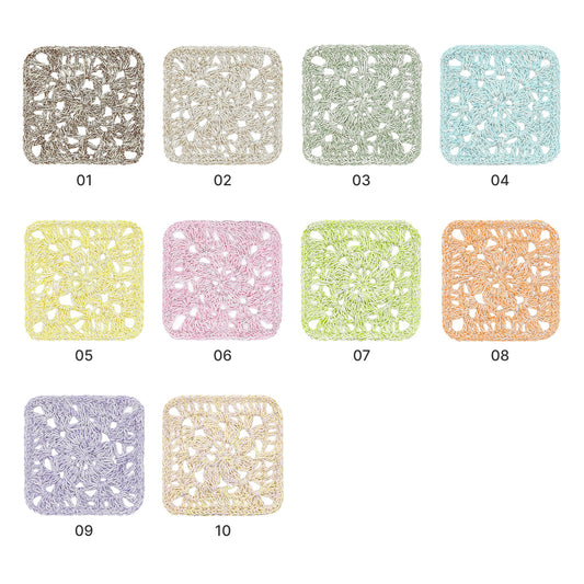 【細ラメ入り】Aurora Cotton(オーロラコットン)50g|綿79%・やわらかな肌ざわりのラメコットン|上品なきらめきで夏ウェア・バッグ・ショールに|全10色