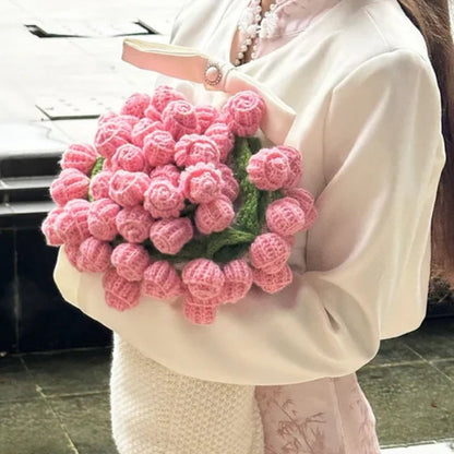 【完成品】枯れないお花の贈り物 花モチーフ 花束ブランケット 完成品 80cm 全3色｜ひざ掛け おくるみ 出産祝い 母の日 誕生日 ギフト プレゼント
